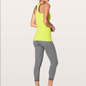 Lululemon lime green racer back tank top